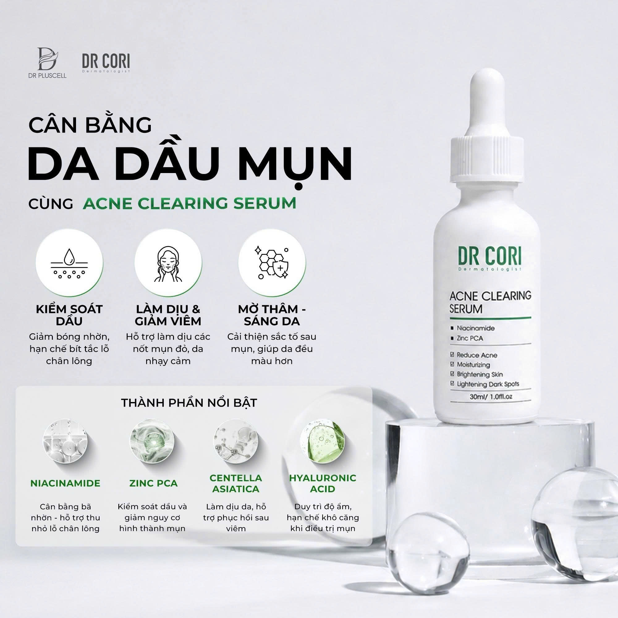 Cân Bằng Da Dầu Mụn